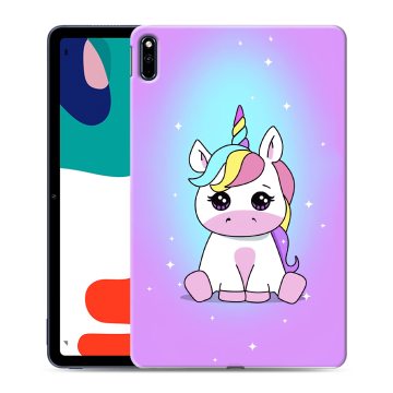 Силиконовый чехол на планшета Huawei MatePad с принтом Единорог Силиконовый чехол на планшета Huawei MatePad с принтом Единорог