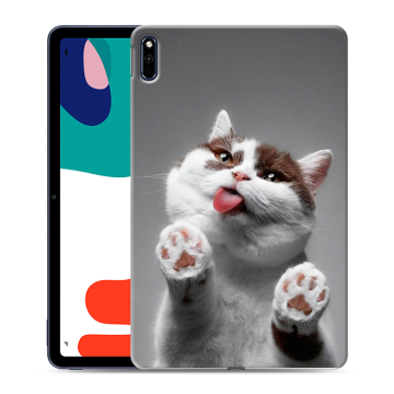 Силиконовый чехол на планшета Huawei MatePad с принтом Коты Силиконовый чехол на планшета Huawei MatePad с принтом Коты