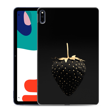 Силиконовый чехол на планшета Huawei MatePad с принтом Черная клубника Силиконовый чехол на планшета Huawei MatePad с принтом Черная клубника