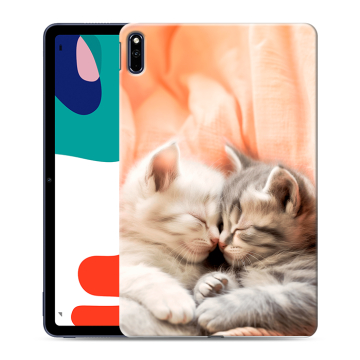 Силиконовый чехол на Huawei MatePad с принтом Котята Силиконовый чехол на Huawei MatePad с принтом Котята