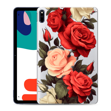 Силиконовый чехол на Huawei MatePad с принтом Розы