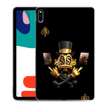 Силиконовый чехол на Huawei MatePad с принтом Золотой скрудж макдак
