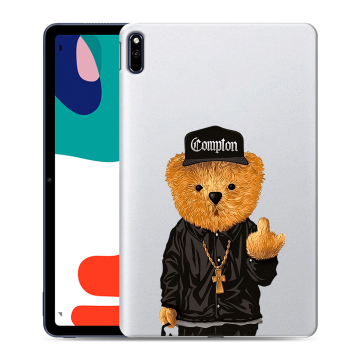 Силиконовый чехол на Huawei MatePad с принтом Плюшевый медведь