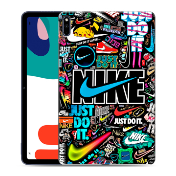 Силиконовый чехол на Huawei MatePad с принтом найк nike черный Силиконовый чехол на Huawei MatePad с принтом найк nike черный