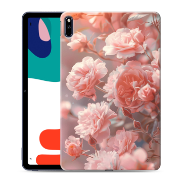 Силиконовый чехол на Huawei MatePad с принтом Розовые розы