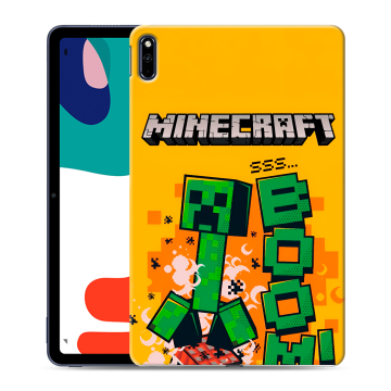 Силиконовый чехол на Huawei MatePad с принтом Майнкрафт Minecraft Силиконовый чехол на Huawei MatePad с принтом Майнкрафт Minecraft