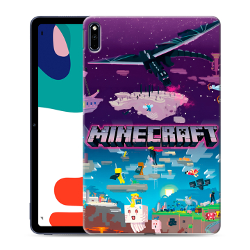 Силиконовый чехол на Huawei MatePad с принтом Майнкрафт Minecraft Силиконовый чехол на Huawei MatePad с принтом Майнкрафт Minecraft