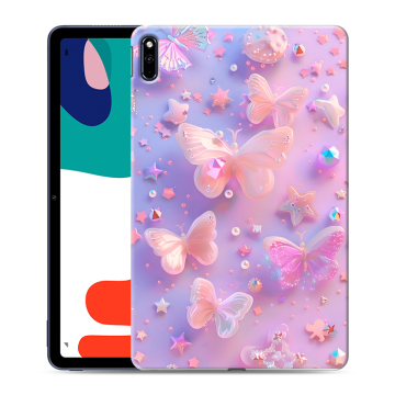 Силиконовый чехол на Huawei MatePad с принтом Бабочки