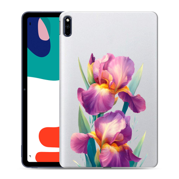 Силиконовый чехол на Huawei MatePad с принтом Цветы орхидеи