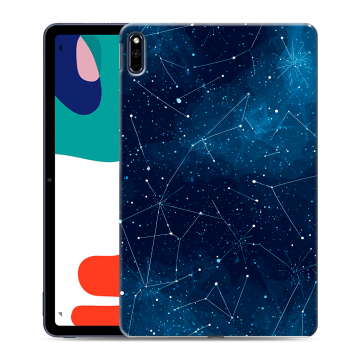 Силиконовый чехол на Huawei MatePad с принтом Космос звезды