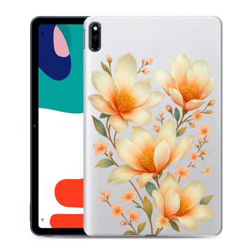Силиконовый чехол на Huawei MatePad с принтом Цветы