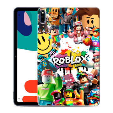 Силиконовый чехол на Huawei MatePad с принтом Roblox Роблокс Силиконовый чехол на Huawei MatePad с принтом Roblox Роблокс