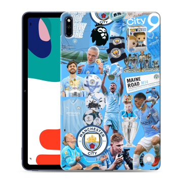 Силиконовый чехол на Huawei MatePad с принтом Man City Манчестер Сити Силиконовый чехол на Huawei MatePad с принтом Man City Манчестер Сити