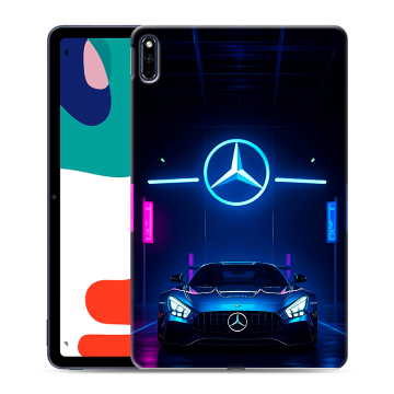 Силиконовый чехол на Huawei MatePad с принтом Mercedes Мерседес Силиконовый чехол на Huawei MatePad с принтом Mercedes Мерседес