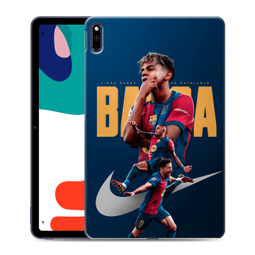 Силиконовый чехол на Huawei MatePad с принтом Барселона Barca Yamal Силиконовый чехол на Huawei MatePad с принтом Барселона Barca Yamal
