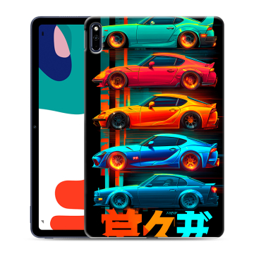 Силиконовый чехол на Huawei MatePad с принтом машины тачки Силиконовый чехол на Huawei MatePad с принтом машины тачки