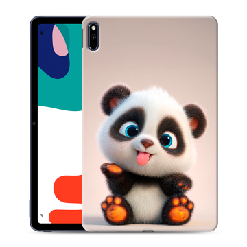 Силиконовый чехол на Huawei MatePad с принтом милая панда Силиконовый чехол на Huawei MatePad с принтом милая панда
