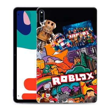 Силиконовый чехол на Huawei MatePad с принтом Roblox Роблокс Силиконовый чехол на Huawei MatePad с принтом Roblox Роблокс