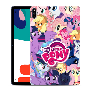 Силиконовый чехол на Huawei MatePad с принтом My little pony Дружба чудо Силиконовый чехол на Huawei MatePad с принтом My little pony Дружба чудо
