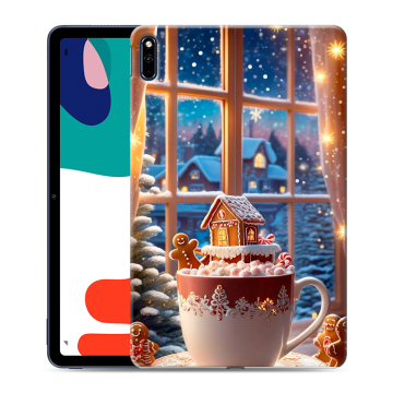 Силиконовый чехол на Huawei MatePad с принтом Новый год