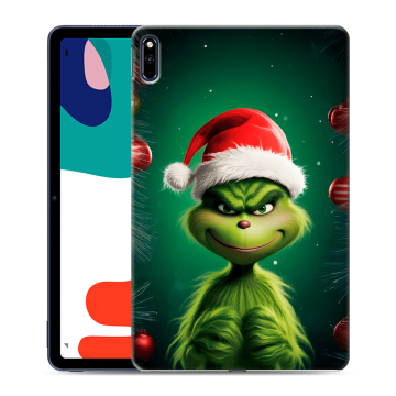 Силиконовый чехол на Huawei MatePad с принтом Гринч Новый год Рождество