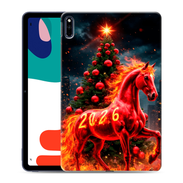 Силиконовый чехол на Huawei MatePad с принтом Новый год