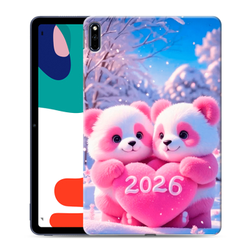 Силиконовый чехол на Huawei MatePad с принтом Новый год
