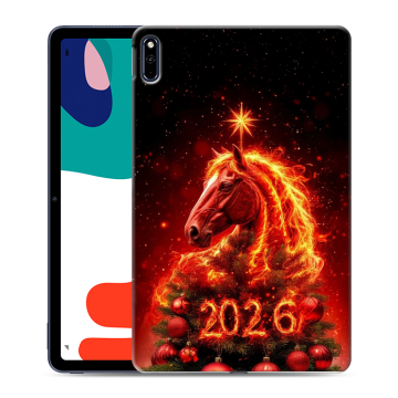 Силиконовый чехол на Huawei MatePad с принтом Новый год