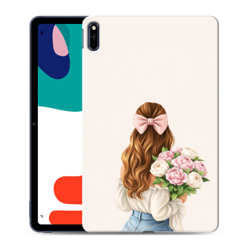 Силиконовый чехол на Huawei MatePad с принтом женский