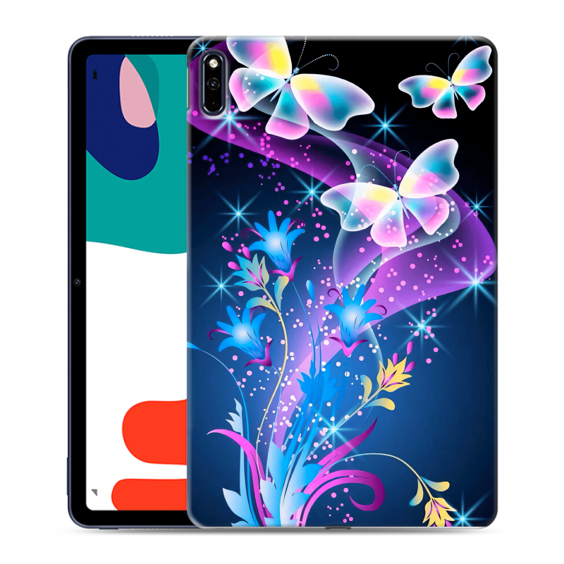 Силиконовый чехол на Huawei MatePad с принтом Бабочки Силиконовый чехол на Huawei MatePad с принтом Бабочки