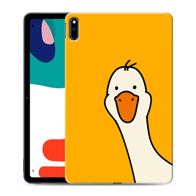 Силиконовый чехол на планшета Huawei MatePad с принтом Утка Силиконовый чехол на планшета Huawei MatePad с принтом Утка