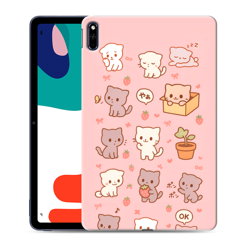 Силиконовый чехол на Huawei MatePad с принтом Hello Kitty Хелоу Кити Силиконовый чехол на Huawei MatePad с принтом Hello Kitty Хелоу Кити