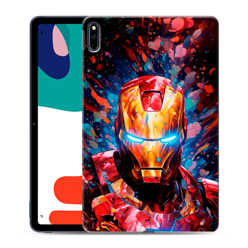 Силиконовый чехол на Huawei MatePad с принтом Железный человек Ironman Силиконовый чехол на Huawei MatePad с принтом Железный человек Ironman