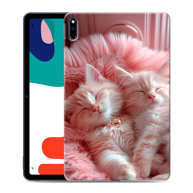 Силиконовый чехол на Huawei MatePad с принтом котята котики Силиконовый чехол на Huawei MatePad с принтом котята котики