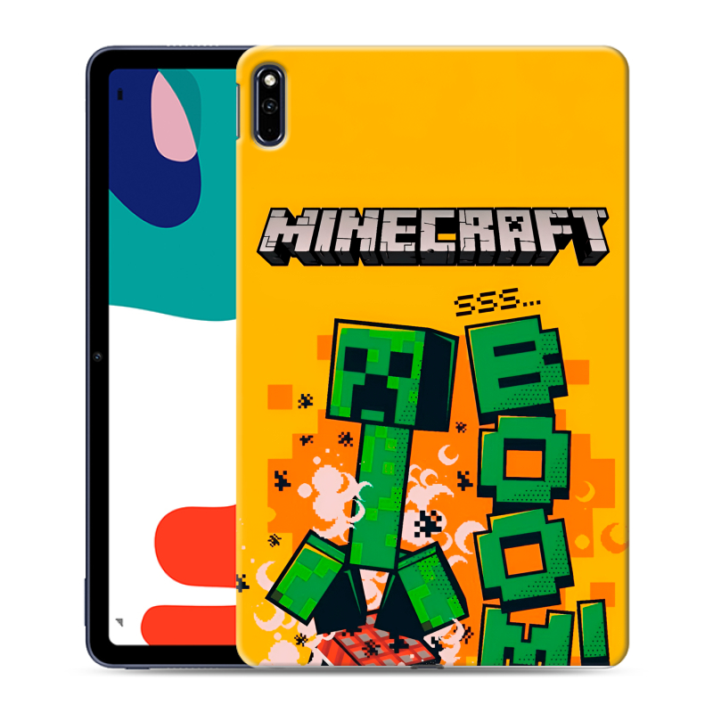 Силиконовый чехол на Huawei MatePad с принтом Майнкрафт Minecraft Силиконовый чехол на Huawei MatePad с принтом Майнкрафт Minecraft