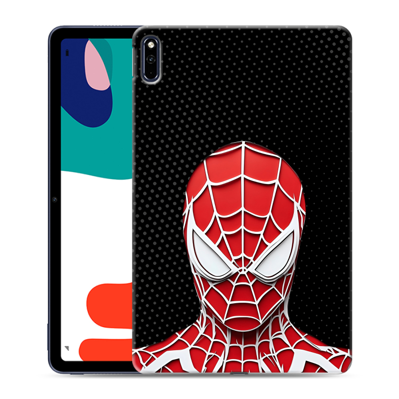 Силиконовый противоударный чехол на Huawei MatePad с принтом человек паук spiderman Силиконовый противоударный чехол на Huawei MatePad с принтом человек паук spiderman