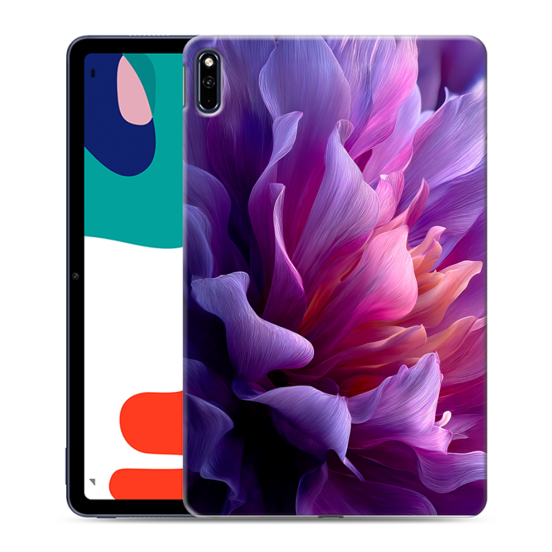 Силиконовый чехол на планшета Huawei MatePad с принтом женский цветы Силиконовый чехол на планшета Huawei MatePad с принтом женский цветы