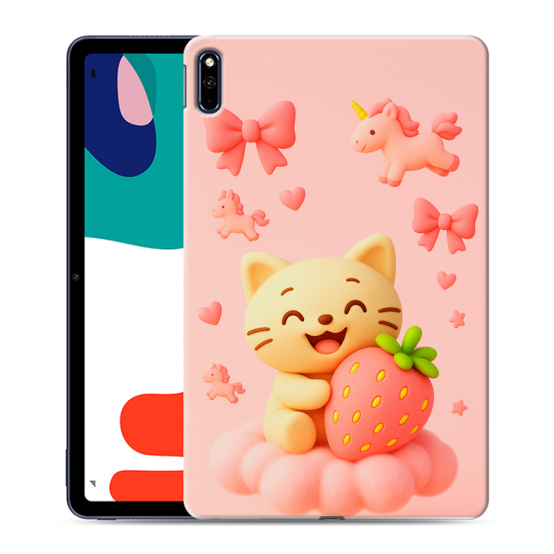 Силиконовый чехол на Huawei MatePad с принтом для девочек Силиконовый чехол на Huawei MatePad с принтом для девочек