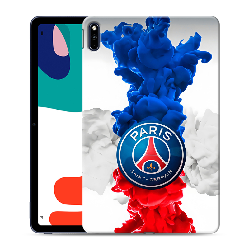 Силиконовый противоударный чехол на Huawei MatePad с принтом PSG ПСЖ Силиконовый противоударный чехол на Huawei MatePad с принтом PSG ПСЖ