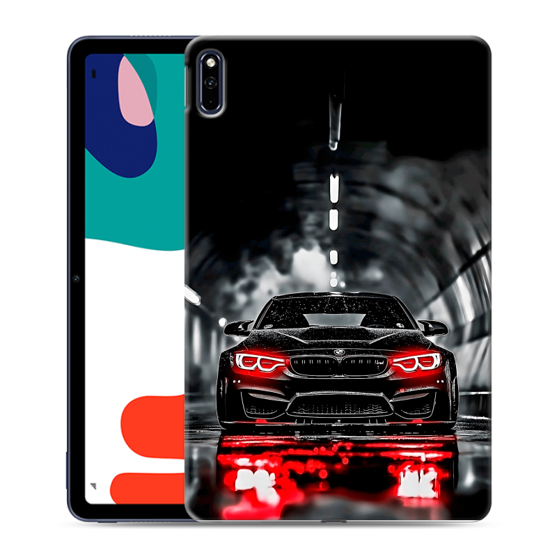Силиконовый чехол на Huawei MatePad с принтом BMW БМВ Силиконовый чехол на Huawei MatePad с принтом BMW БМВ