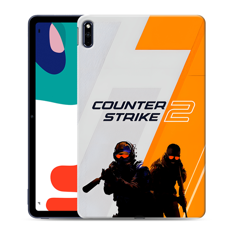 Силиконовый противоударный чехол на Huawei MatePad с принтом Counter Strike Силиконовый противоударный чехол на Huawei MatePad с принтом Counter Strike