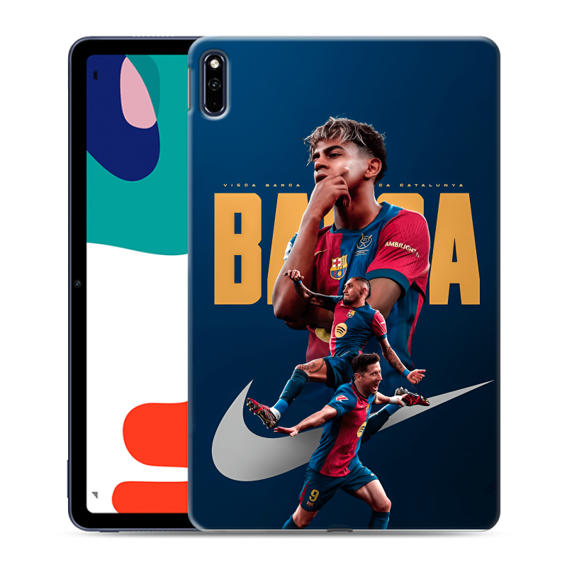 Силиконовый чехол на Huawei MatePad с принтом Барселона Barca Yamal Силиконовый чехол на Huawei MatePad с принтом Барселона Barca Yamal