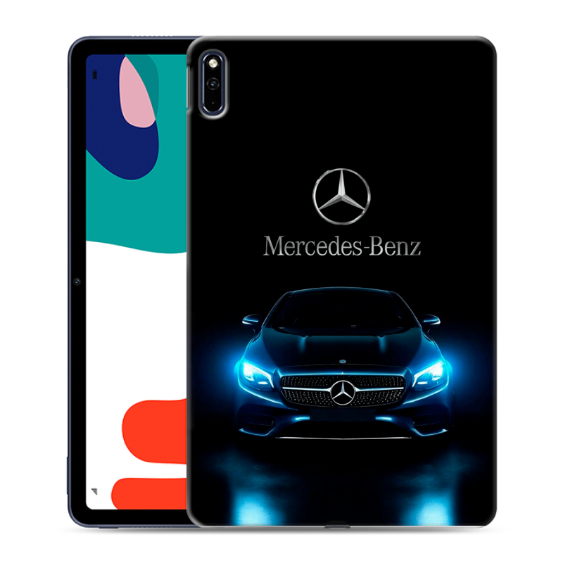 Силиконовый чехол на Huawei MatePad с принтом Mercedes Мерседес Силиконовый чехол на Huawei MatePad с принтом Mercedes Мерседес