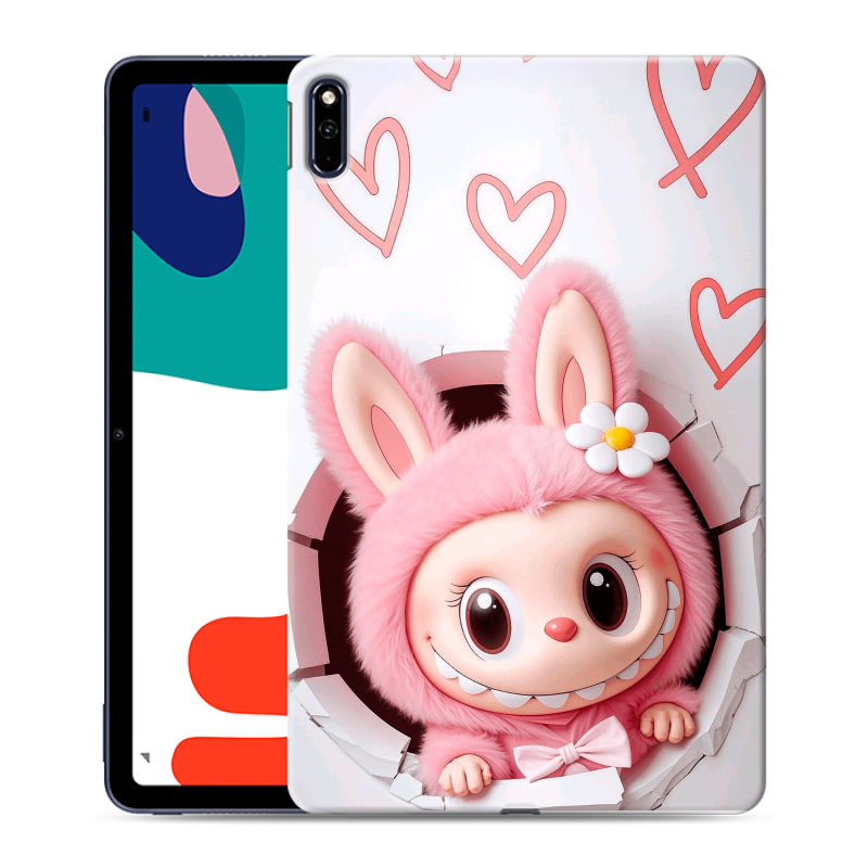 Силиконовый чехол на Huawei MatePad с принтом Labubu Лабубу Силиконовый чехол на Huawei MatePad с принтом Labubu Лабубу