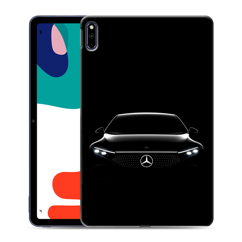 Силиконовый противоударный чехол на Huawei MatePad с принтом Mercedes Мерседес Силиконовый противоударный чехол на Huawei MatePad с принтом Mercedes Мерседес