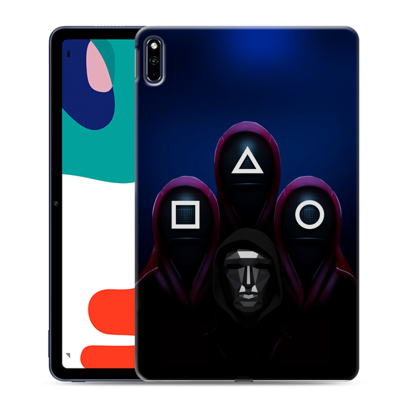 Силиконовый чехол на Huawei MatePad с принтом Игра Кальмара Силиконовый чехол на Huawei MatePad с принтом Игра Кальмара