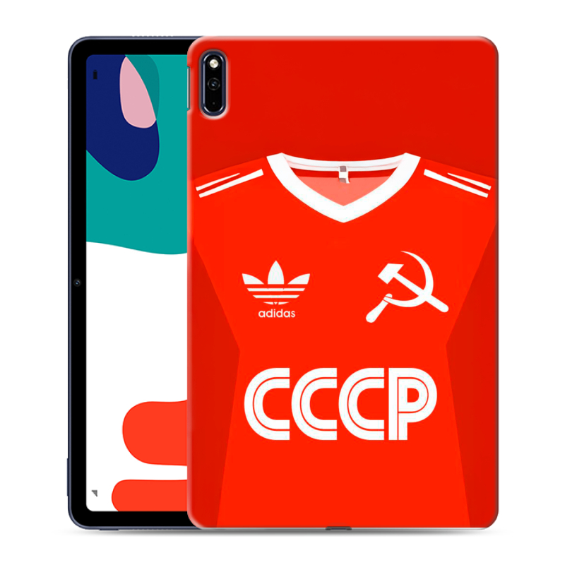 Силиконовый чехол на Huawei MatePad с принтом Флаг Герб СССР Силиконовый чехол на Huawei MatePad с принтом Флаг Герб СССР