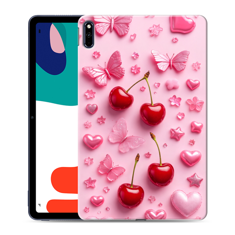 Силиконовый противоударный чехол на Huawei MatePad с принтом для девочек Силиконовый противоударный чехол на Huawei MatePad с принтом для девочек