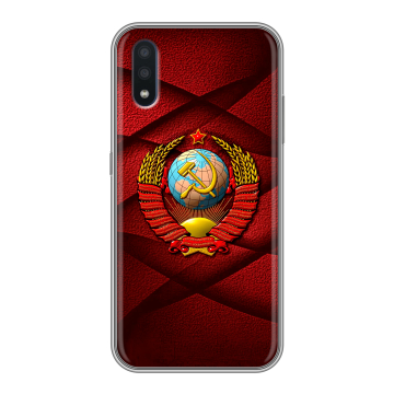 Силиконовый чехол на Samsung Galaxy M01 с принтом Герб СССР Силиконовый чехол на Samsung Galaxy M01 с принтом Герб СССР