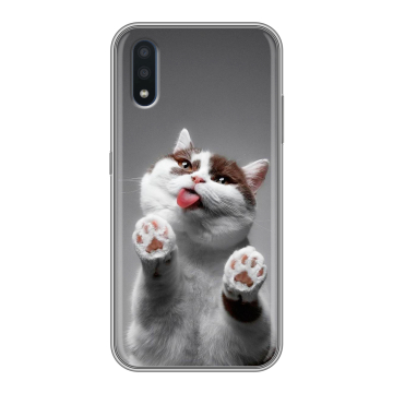 Силиконовый чехол на Samsung Galaxy M01 с принтом Коты Силиконовый чехол на Samsung Galaxy M01 с принтом Коты